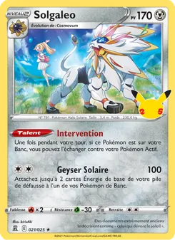 Carte Solgaleo 21/25 – Célébrations