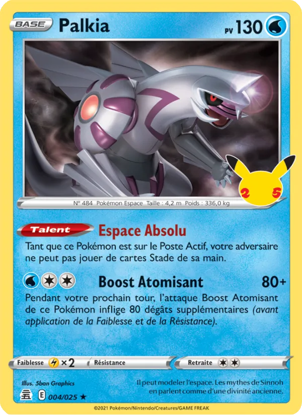 Carte Palkia 4/25 – Célébrations