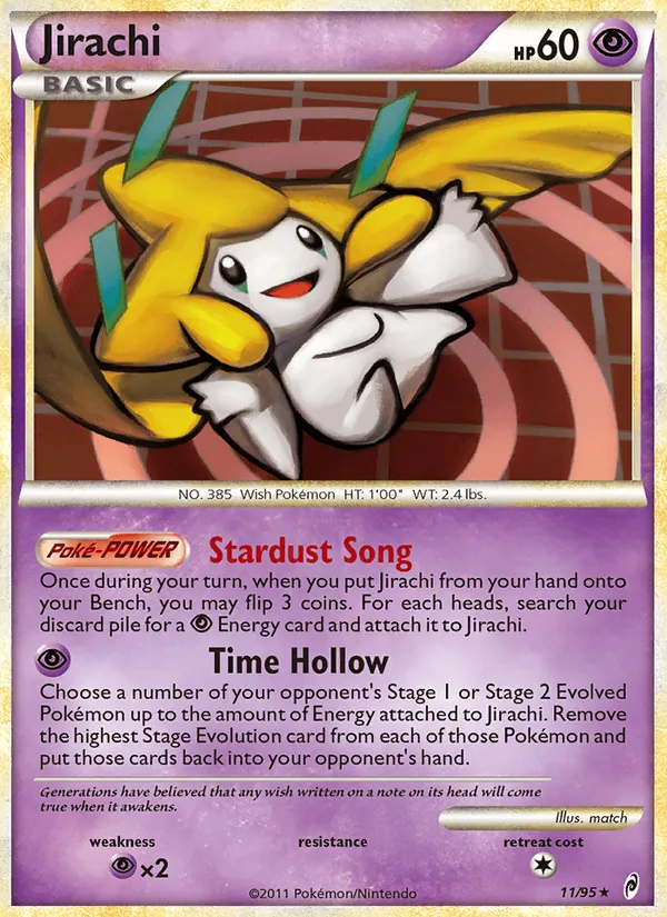 Carte Jirachi 11/95 – L&rsquo;Appel des Légendes