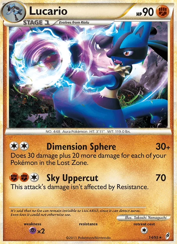Carte Lucario 14/95 – L&rsquo;Appel des Légendes