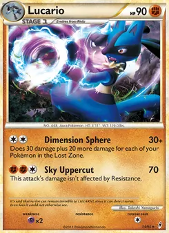 Carte Lucario 14/95 – L&rsquo;Appel des Légendes