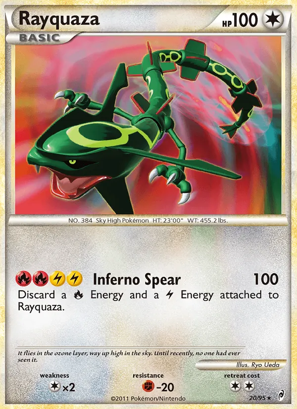 Carte Rayquaza 20/95 – L&rsquo;Appel des Légendes