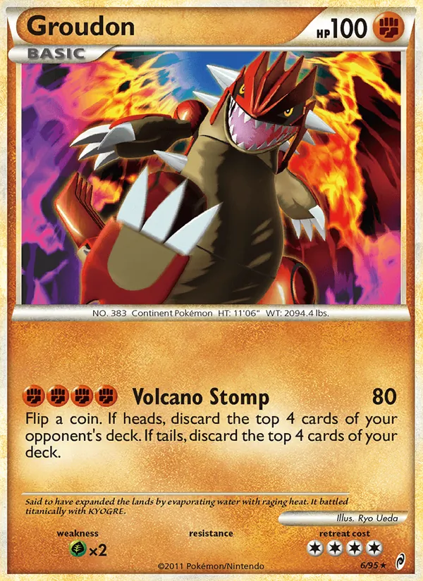Carte Groudon 6/95 – L&rsquo;Appel des Légendes