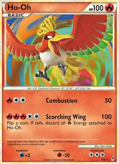 Carte Ho-Oh 9/95 – L&rsquo;Appel des Légendes