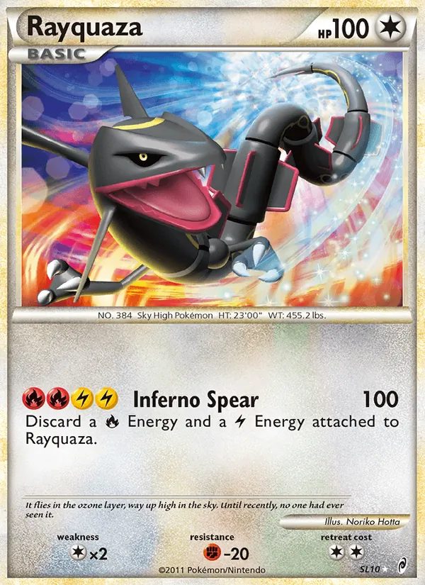 Carte Rayquaza SL10 – L&rsquo;Appel des Légendes