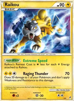 Carte Raikou SL9 – L&rsquo;Appel des Légendes