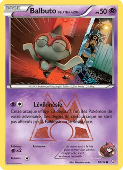 Carte Balbuto de la Team Magma 10/34 – Double Danger