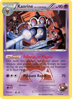 Carte Kaorine de la Team Magma 11/34 – Double Danger