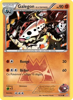Carte Galegon de la Team Magma 13/34 – Double Danger