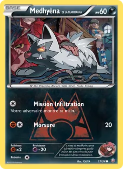 Carte Medhyèna de la Team Magma 17/34 – Double Danger