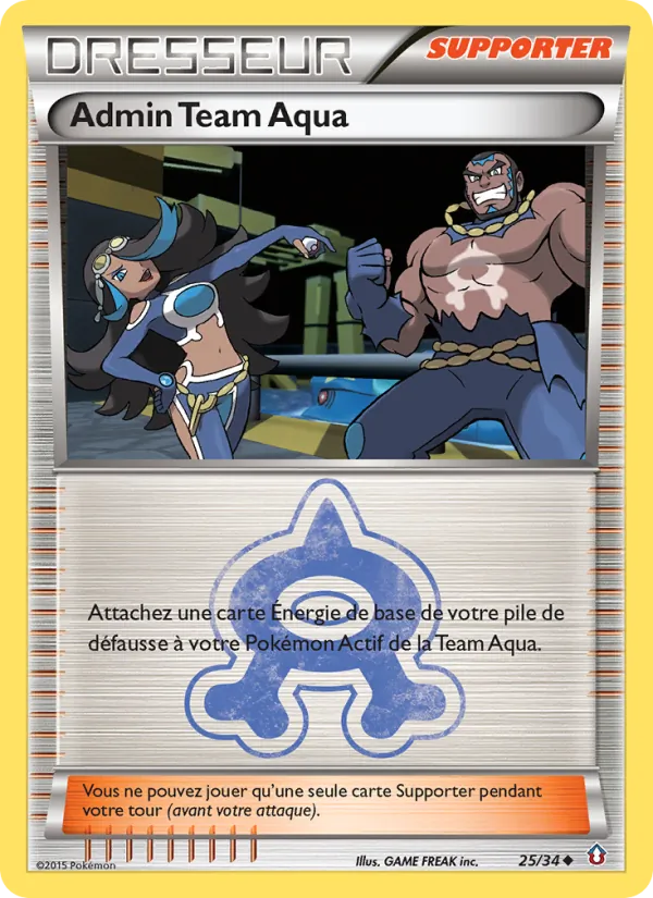 Carte Admin Team Aqua 25/34 – Double Danger