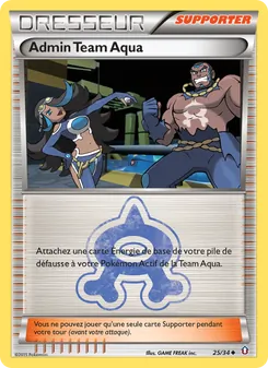 Carte Admin Team Aqua 25/34 – Double Danger