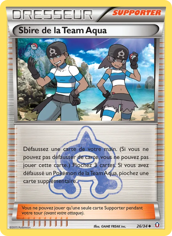 Carte Sbire de la Team Aqua 26/34 – Double Danger