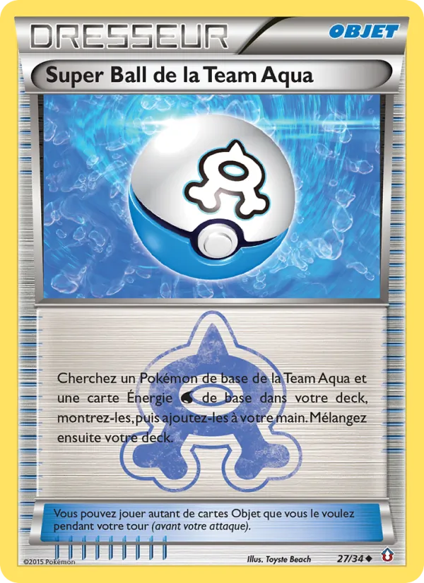 Carte Super Ball de la Team Aqua 27/34 – Double Danger