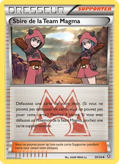 Carte Sbire de la Team Magma 30/34 – Double Danger