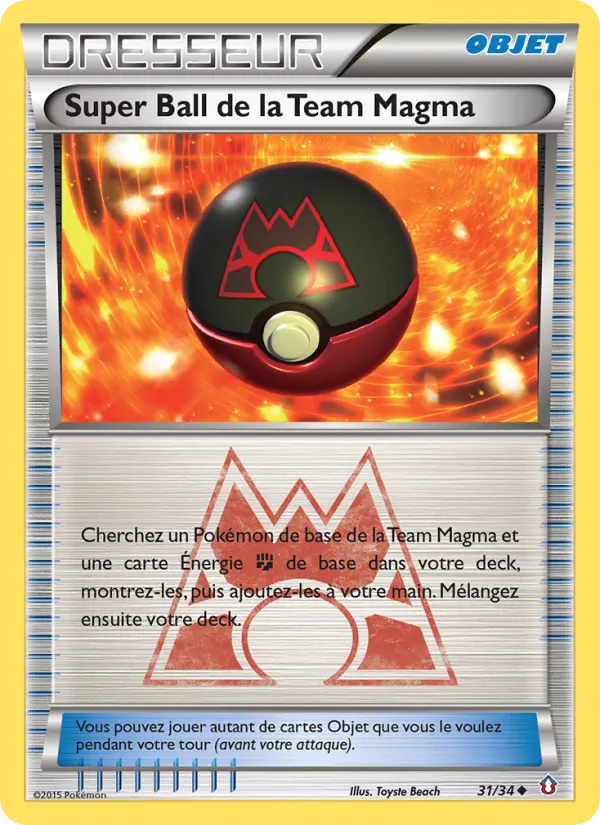 Carte Super Ball de la Team Magma 31/34 – Double Danger
