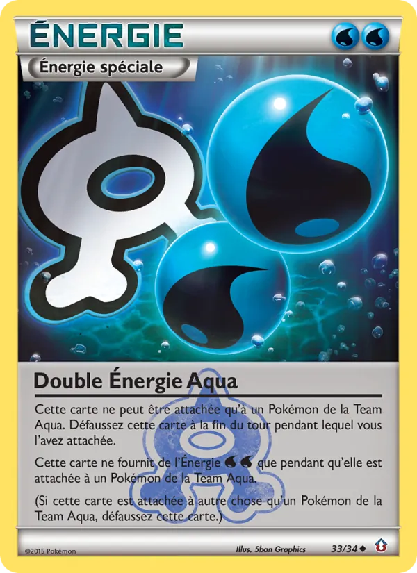 Carte Double Énergie Aqua 33/34 – Double Danger