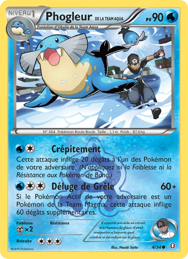 Carte Phogleur de la Team Aqua 4/34 – Double Danger