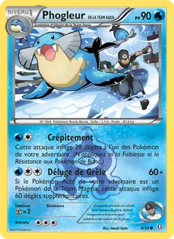 Carte Phogleur de la Team Aqua 4/34 – Double Danger