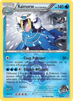 Carte Kaimorse de la Team Aqua 5/34 – Double Danger