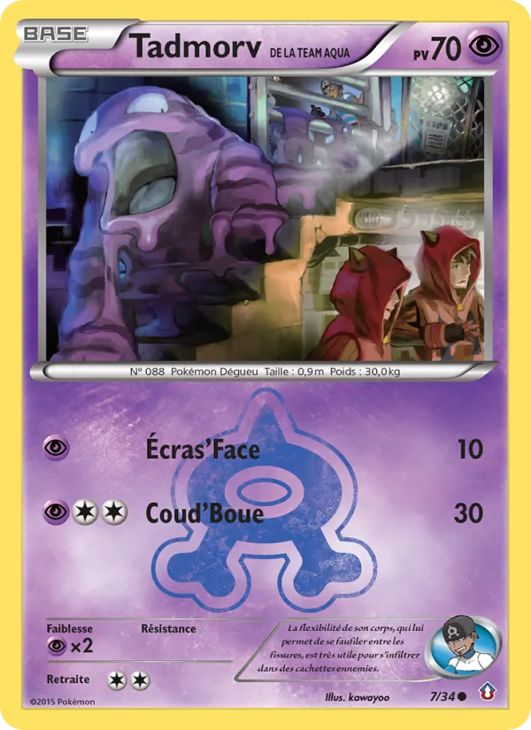 Carte Tadmorv de la Team Aqua 7/34 – Double Danger