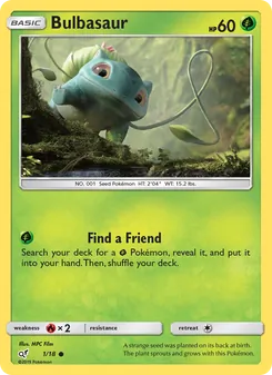 Carte Bulbizarre 1/18 – Détective Pikachu