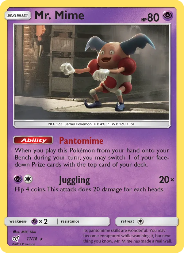 Carte M. Mime 11/18 – Détective Pikachu