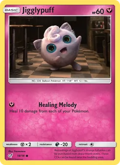 Carte Rondoudou 14/18 – Détective Pikachu