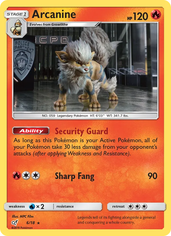 Carte Arcanin 6/18 – Détective Pikachu