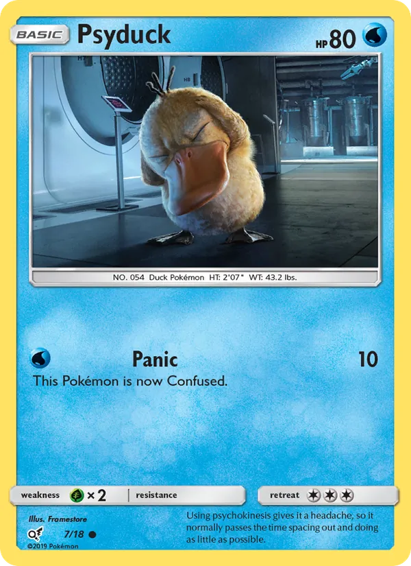 Carte Psykokwak 7/18 – Détective Pikachu