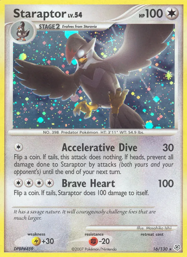Carte Étouraptor 16/130 – Diamant & Perle