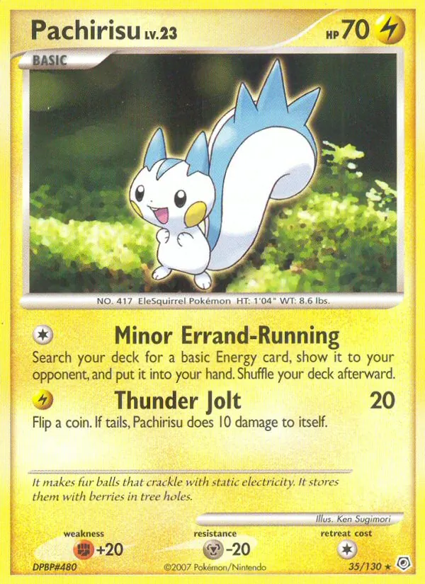 Carte Pachirisu 35/130 – Diamant & Perle