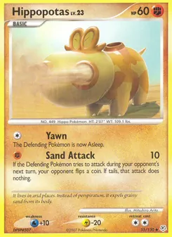 Carte Hippopotas 51/130 – Diamant & Perle