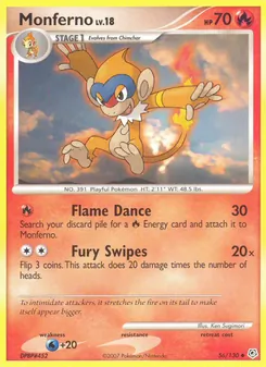 Carte Chimpenfeu 56/130 – Diamant & Perle