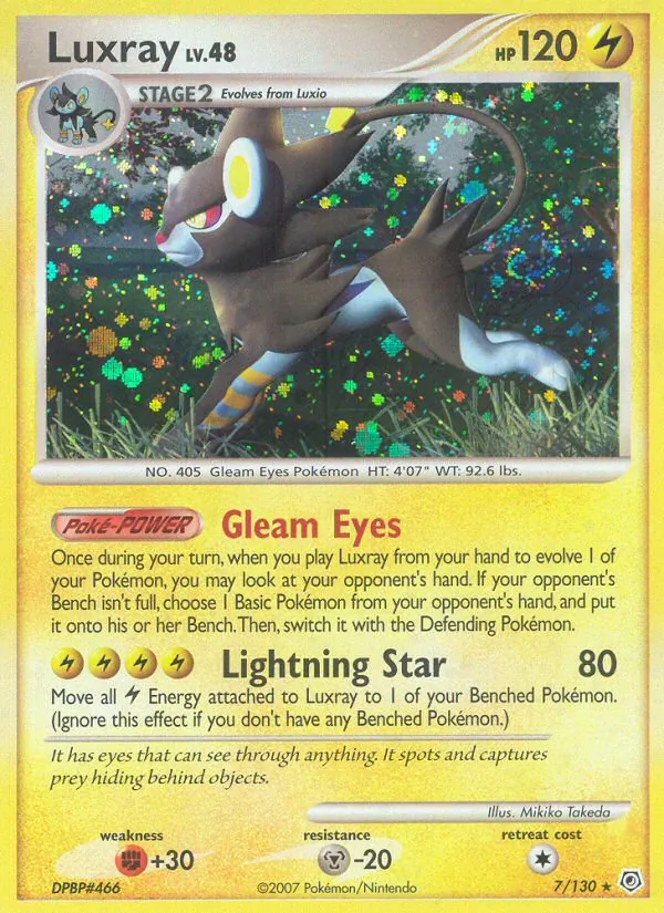 Carte Luxray 7/130 – Diamant & Perle