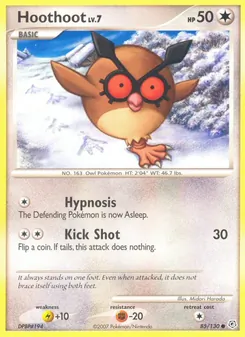Carte Hoothoot 85/130 – Diamant & Perle