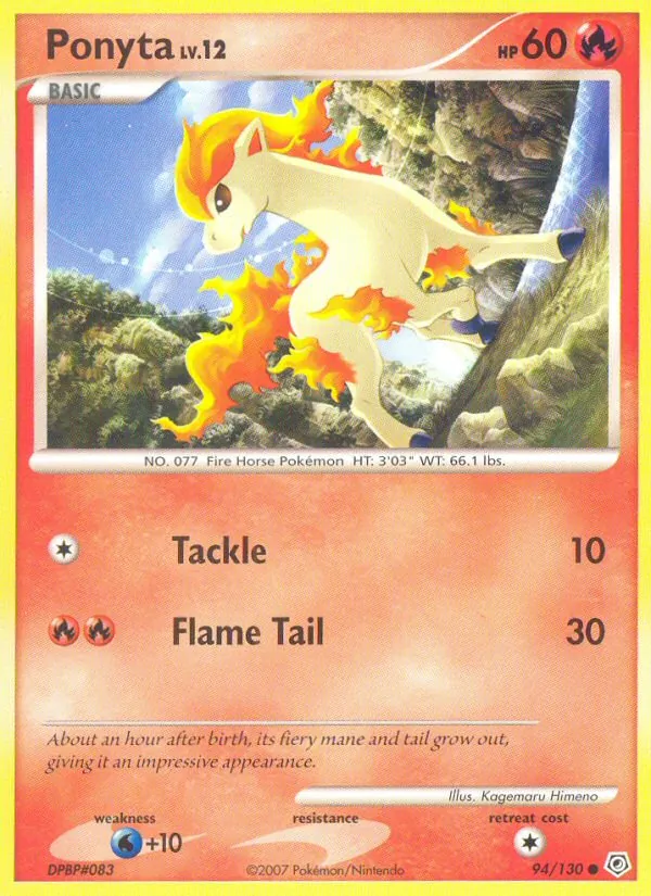 Carte Ponyta 94/130 – Diamant & Perle