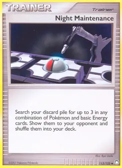 Carte Maintenance nocturne 113/123 – Trésors Mystérieux