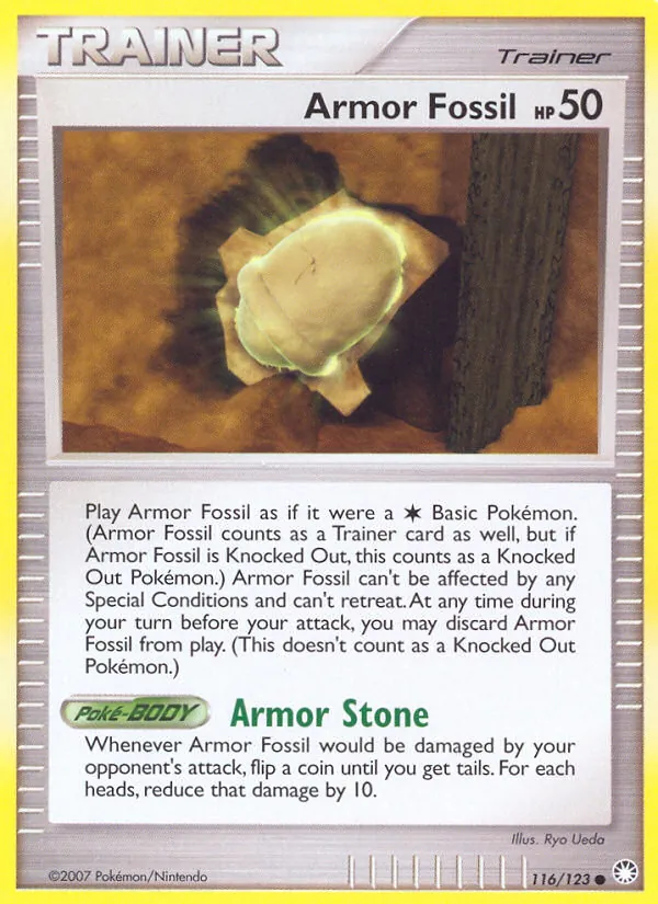 Carte Fossile Armure 116/123 – Trésors Mystérieux
