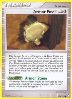 Carte Fossile Armure 116/123 – Trésors Mystérieux