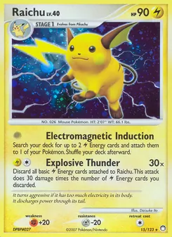 Carte Raichu 15/123 – Trésors Mystérieux