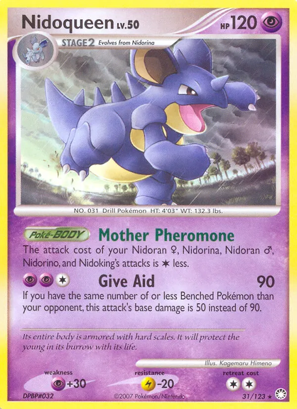 Carte Nidoqueen 31/123 – Trésors Mystérieux