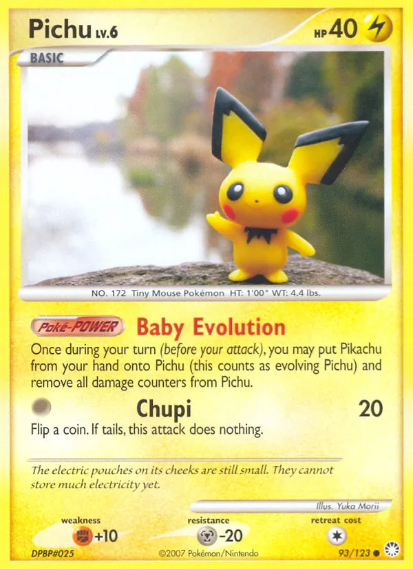Carte Pichu 93/123 – Trésors Mystérieux