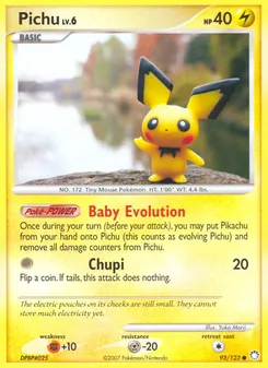 Carte Pichu 93/123 – Trésors Mystérieux