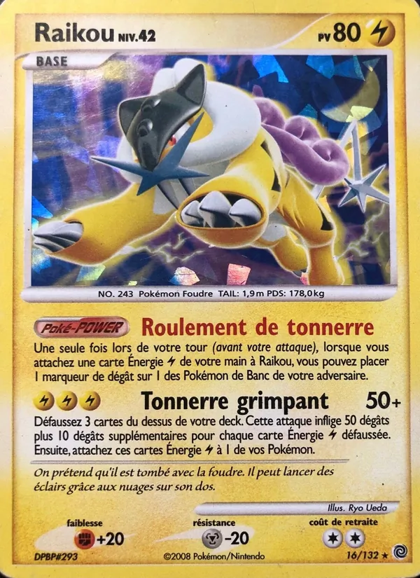 Carte Raikou 16/132 – Merveilles Secrètes