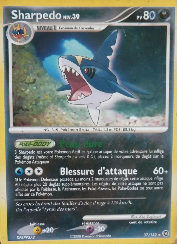 Carte Sharpedo 37/132 – Merveilles Secrètes