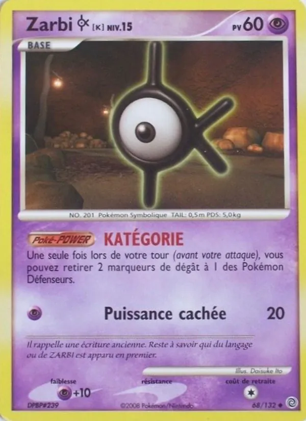 Carte Zarbi K 68/132 – Merveilles Secrètes