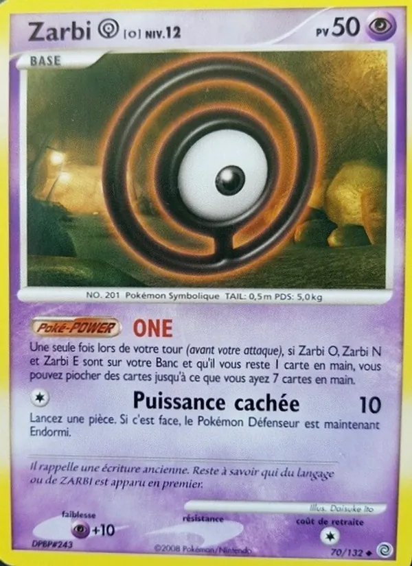 Carte Zarbi O 70/132 – Merveilles Secrètes