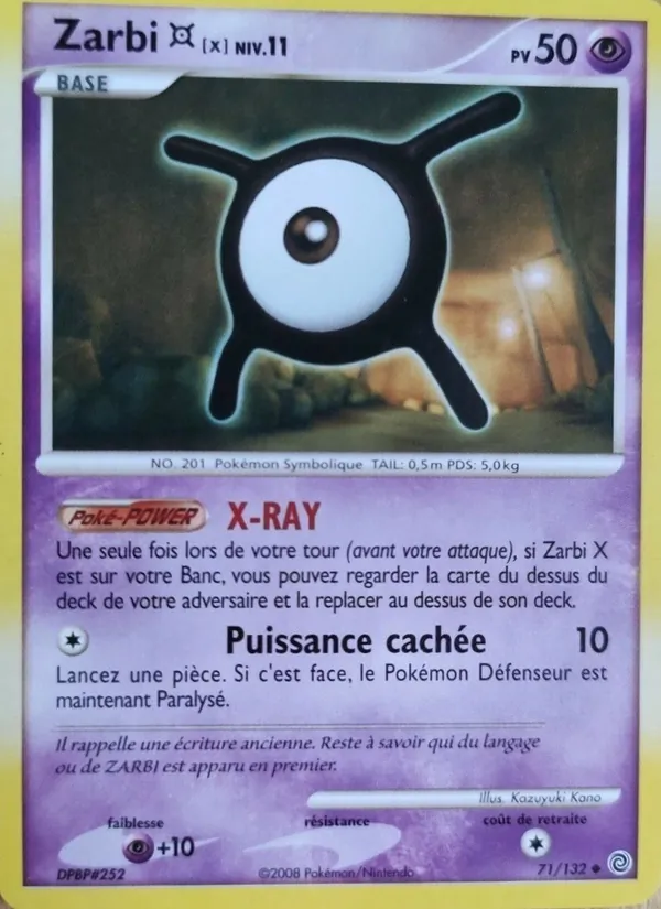 Carte Zarbi X 71/132 – Merveilles Secrètes