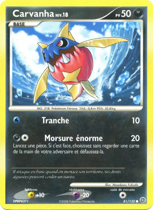 Carte Carvanha 81/132 – Merveilles Secrètes